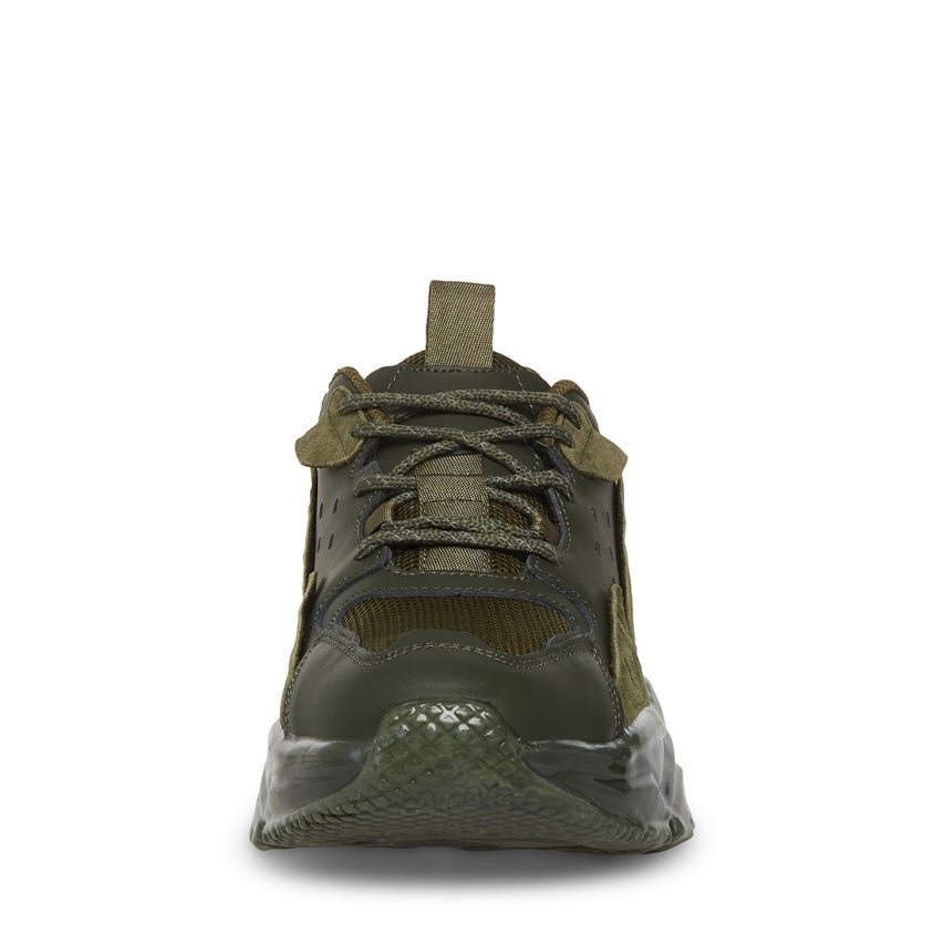 Olive Steve Madden Ward Men's Sneakers | PH 0281QVP